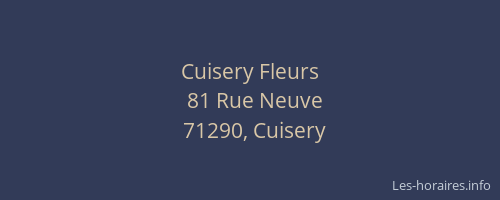 Cuisery Fleurs