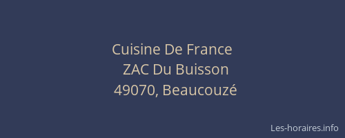 Cuisine De France