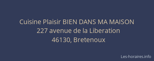 Cuisine Plaisir BIEN DANS MA MAISON