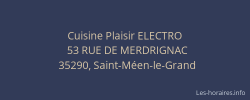 Cuisine Plaisir ELECTRO