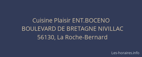 Cuisine Plaisir ENT.BOCENO