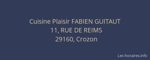 Cuisine Plaisir FABIEN GUITAUT