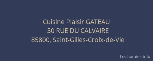 Cuisine Plaisir GATEAU