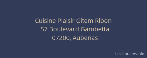 Cuisine Plaisir Gitem Ribon