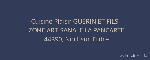 Cuisine Plaisir GUERIN ET FILS
