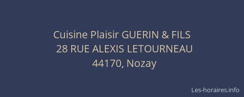 Cuisine Plaisir GUERIN & FILS