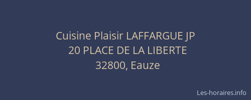 Cuisine Plaisir LAFFARGUE JP