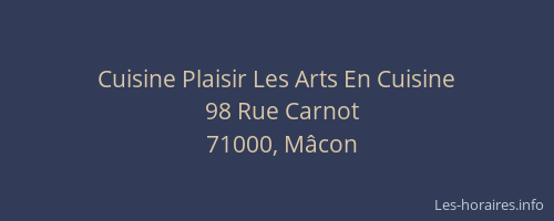 Cuisine Plaisir Les Arts En Cuisine