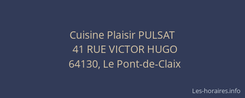 Cuisine Plaisir PULSAT