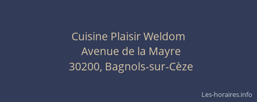 Cuisine Plaisir Weldom