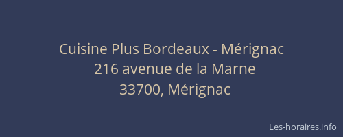 Cuisine Plus Bordeaux - Mérignac