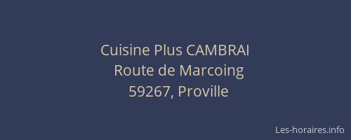 Cuisine Plus CAMBRAI