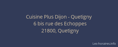 Cuisine Plus Dijon - Quetigny