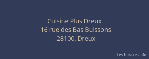 Cuisine Plus Dreux