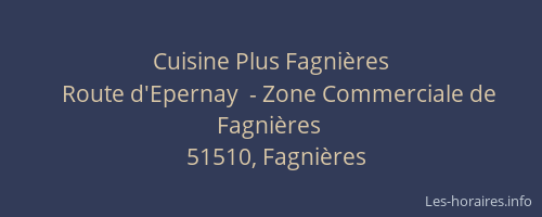 Cuisine Plus Fagnières