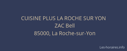 CUISINE PLUS LA ROCHE SUR YON