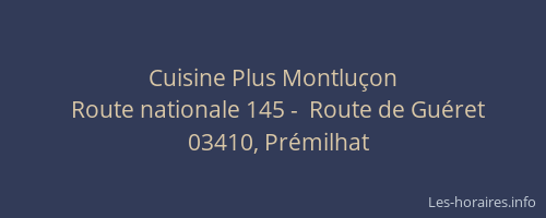 Cuisine Plus Montluçon