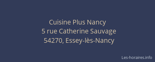 Cuisine Plus Nancy