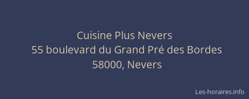 Cuisine Plus Nevers