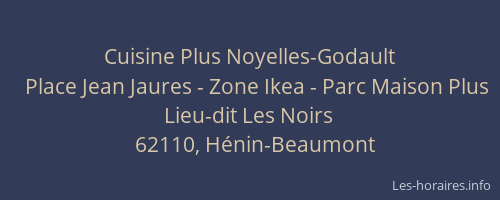 Cuisine Plus Noyelles-Godault