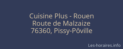 Cuisine Plus - Rouen