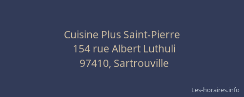 Cuisine Plus Saint-Pierre