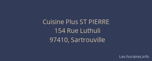 Cuisine Plus ST PIERRE