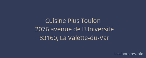 Cuisine Plus Toulon