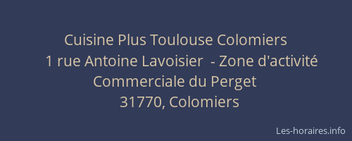 Cuisine Plus Toulouse Colomiers