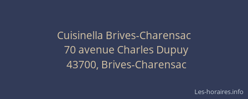 Cuisinella Brives-Charensac