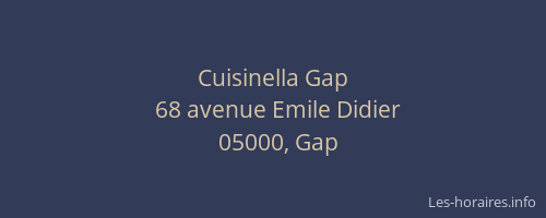 Cuisinella Gap