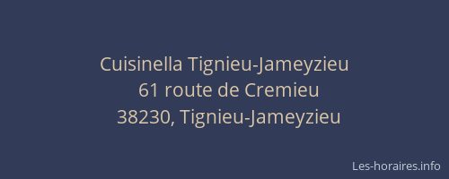 Cuisinella Tignieu-Jameyzieu
