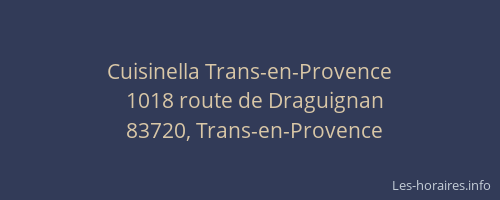 Cuisinella Trans-en-Provence