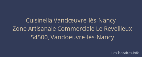 Cuisinella Vandœuvre-l&egrave;s-Nancy