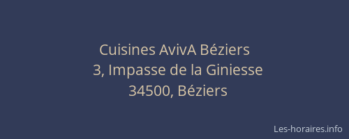 Cuisines AvivA Béziers