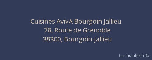 Cuisines AvivA Bourgoin Jallieu
