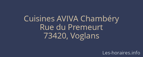 Cuisines AVIVA Chambéry