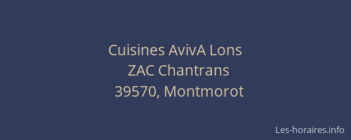Cuisines AvivA Lons