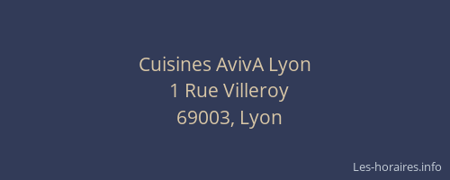 Cuisines AvivA Lyon