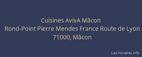 Cuisines AvivA Mâcon