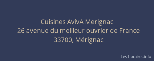 Cuisines AvivA Merignac