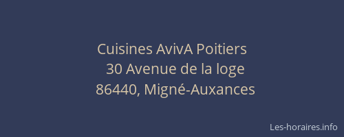 Cuisines AvivA Poitiers