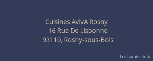 Cuisines AvivA Rosny