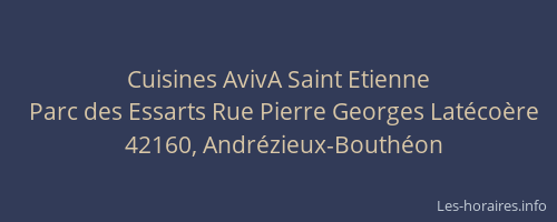 Cuisines AvivA Saint Etienne