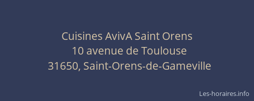 Cuisines AvivA Saint Orens