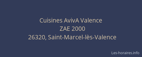 Cuisines AvivA Valence