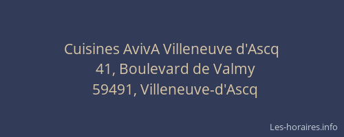 Cuisines AvivA Villeneuve d'Ascq