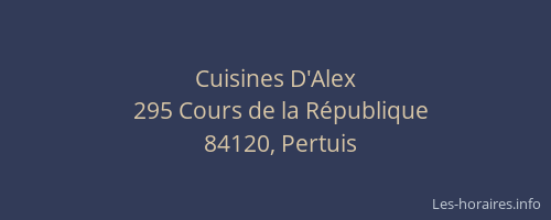 Cuisines D'Alex