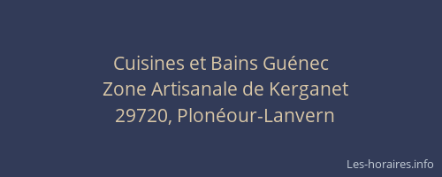 Cuisines et Bains Gu&eacute;nec