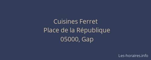 Cuisines Ferret